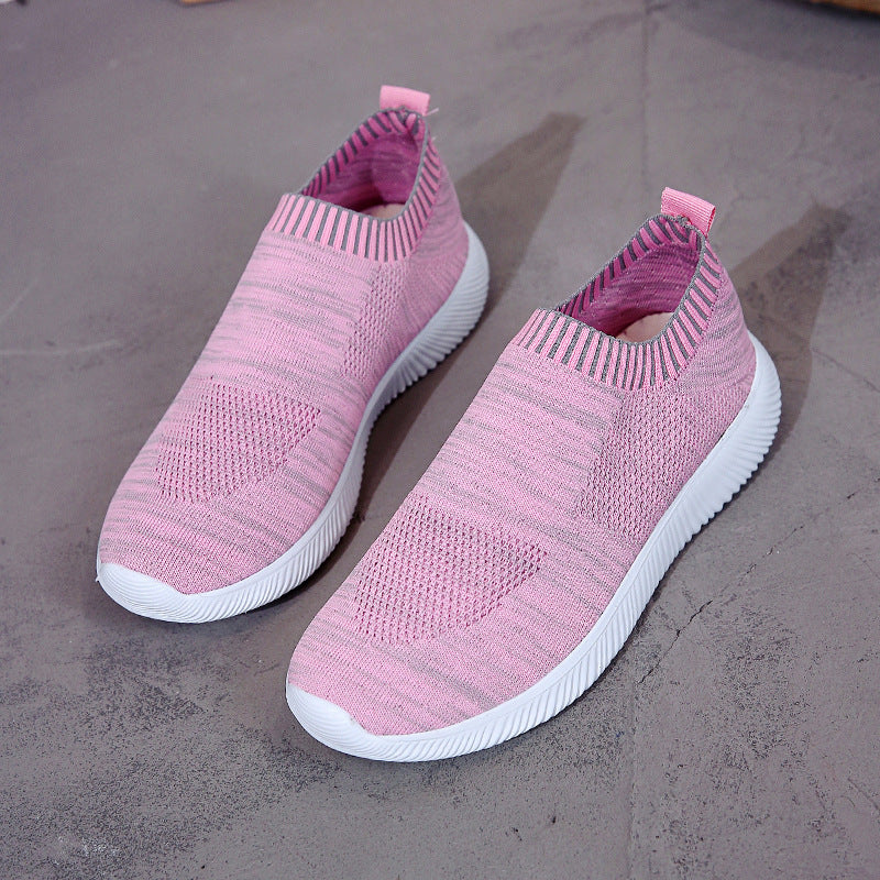 Comfortable Low-Top Women's Knitted Slip-On Shoes
