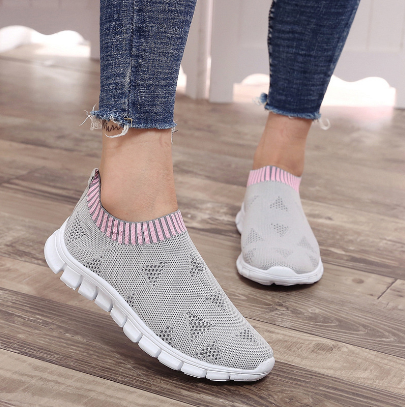 Comfortable Low-Top Women's Knitted Slip-On Shoes