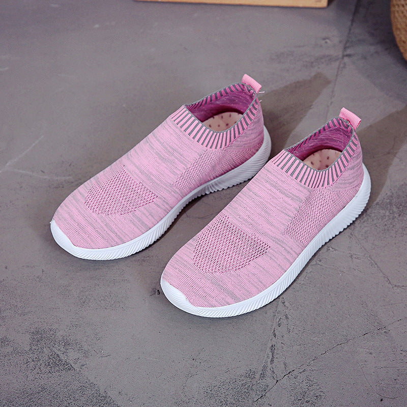 Comfortable Low-Top Women's Knitted Slip-On Shoes