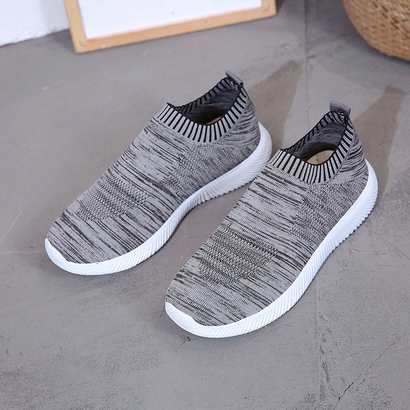 Comfortable Low-Top Women's Knitted Slip-On Shoes