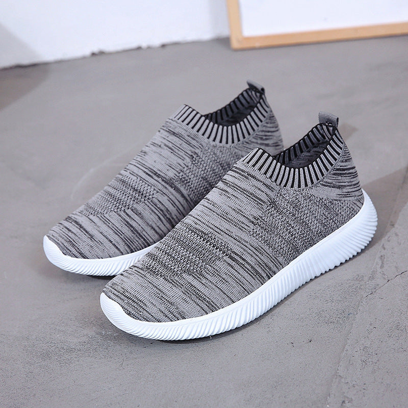 Comfortable Low-Top Women's Knitted Slip-On Shoes