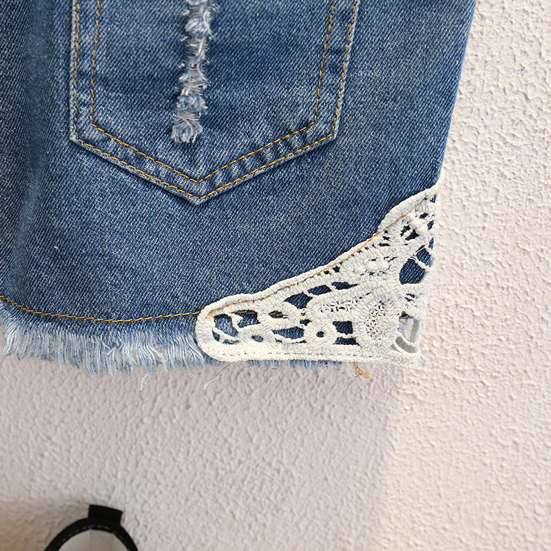 Cute Summer Girls' Lace Shorts for Ages 3-8