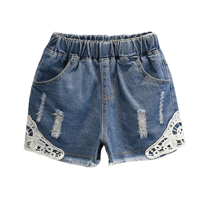 Cute Summer Girls' Lace Shorts for Ages 3-8