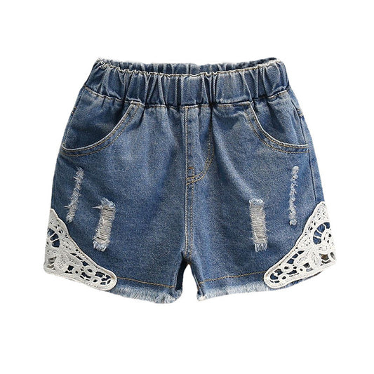 Cute Summer Girls' Lace Shorts for Ages 3-8
