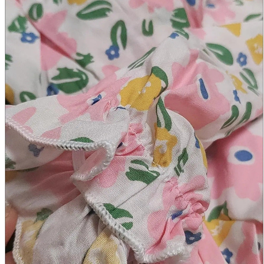 Girls' Casual Floral Pants for Spring and Summer Fashion