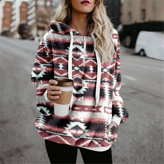 Hooded Loose Long Sleeve Fashion Sweater Top