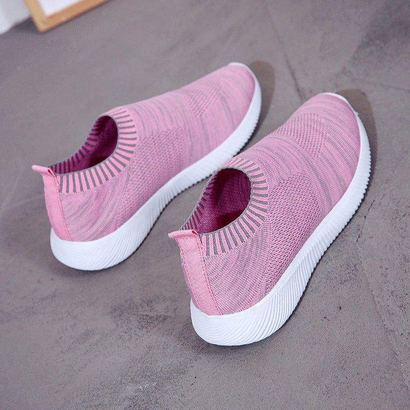 Comfortable Low-Top Women's Knitted Slip-On Shoes