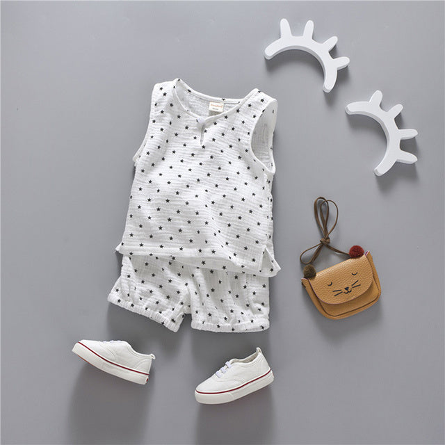 Summer Cotton Toddlers' 2-Piece Outfit Set