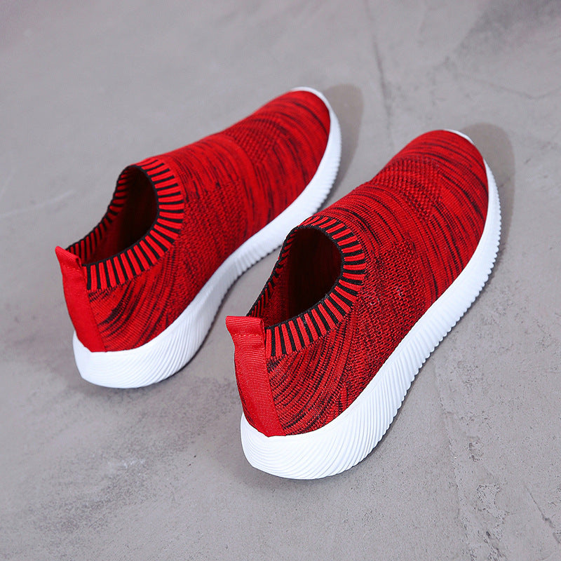 Comfortable Low-Top Women's Knitted Slip-On Shoes