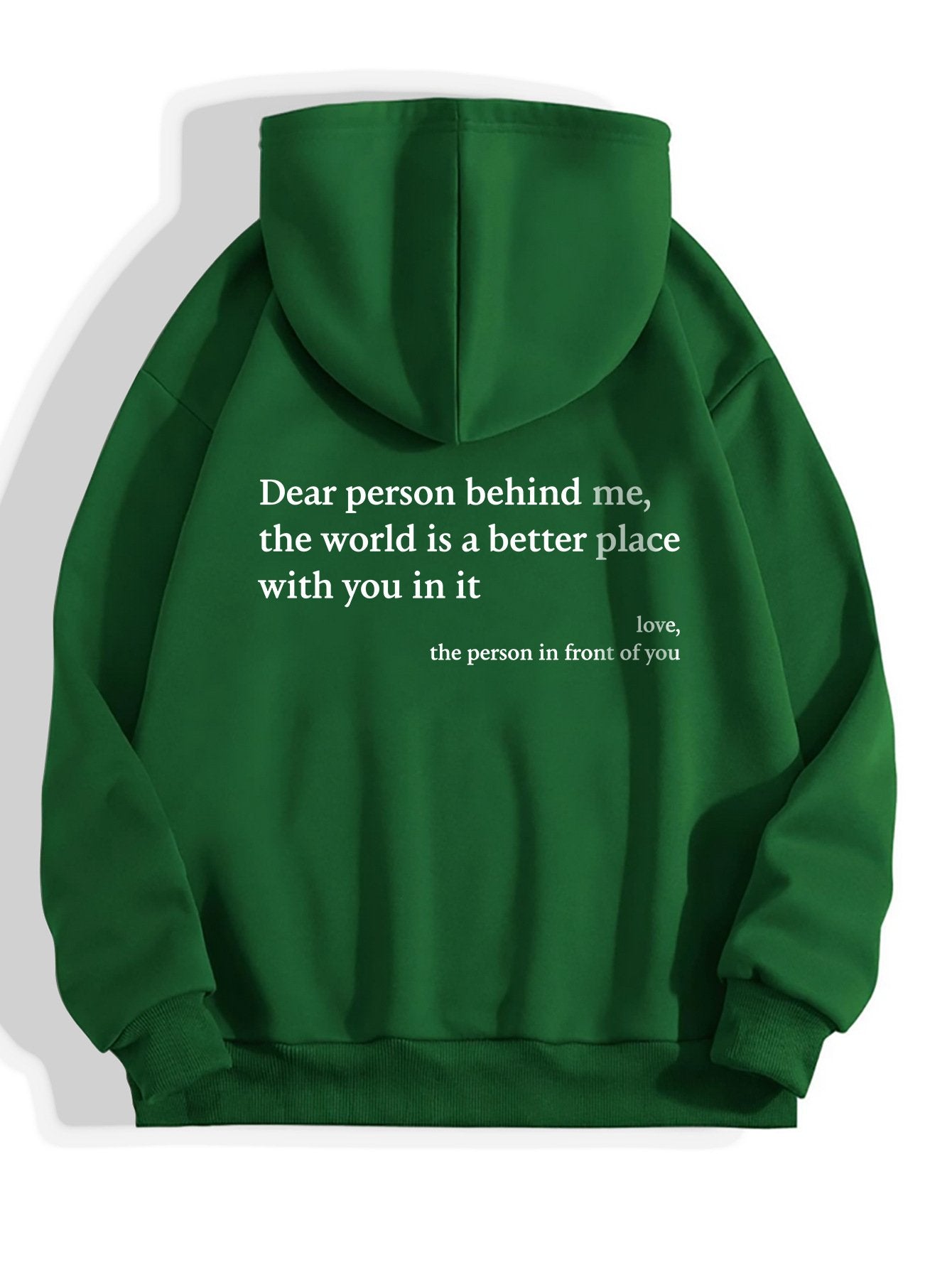 Women's Trendy Hoodie with Letter Print and Pocket