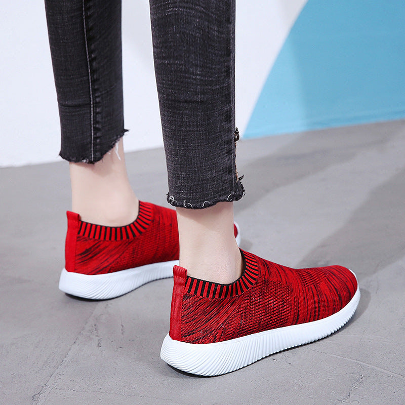 Comfortable Low-Top Women's Knitted Slip-On Shoes