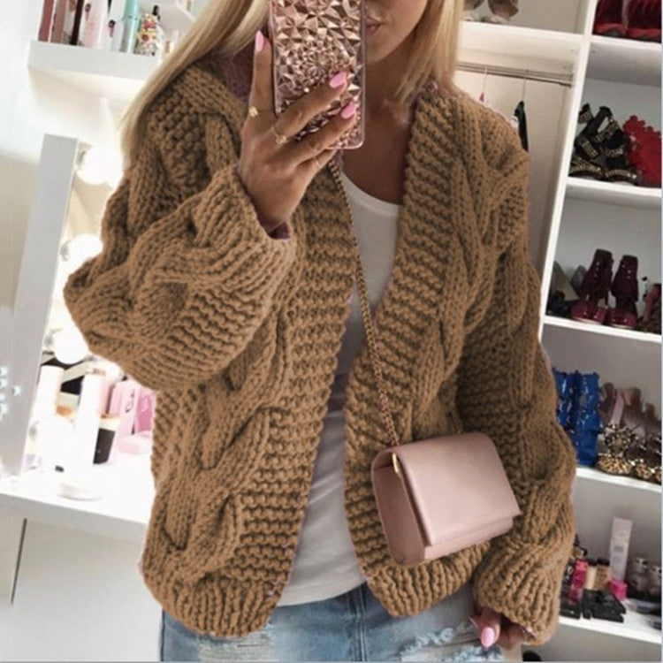 Fall/Winter Women's Chunky Knit Cardigan