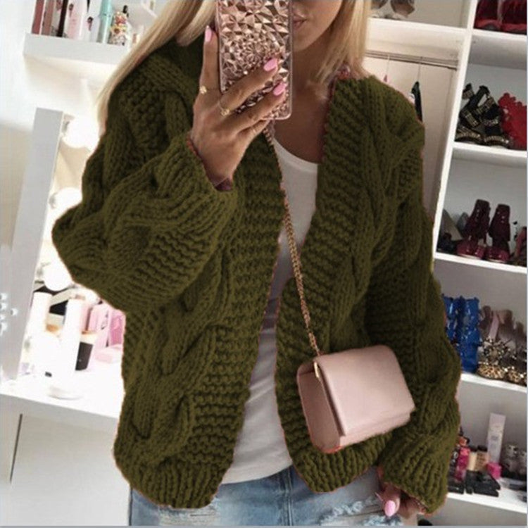 Fall/Winter Women's Chunky Knit Cardigan
