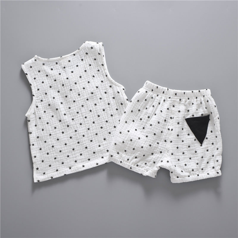 Summer Cotton Toddlers' 2-Piece Outfit Set