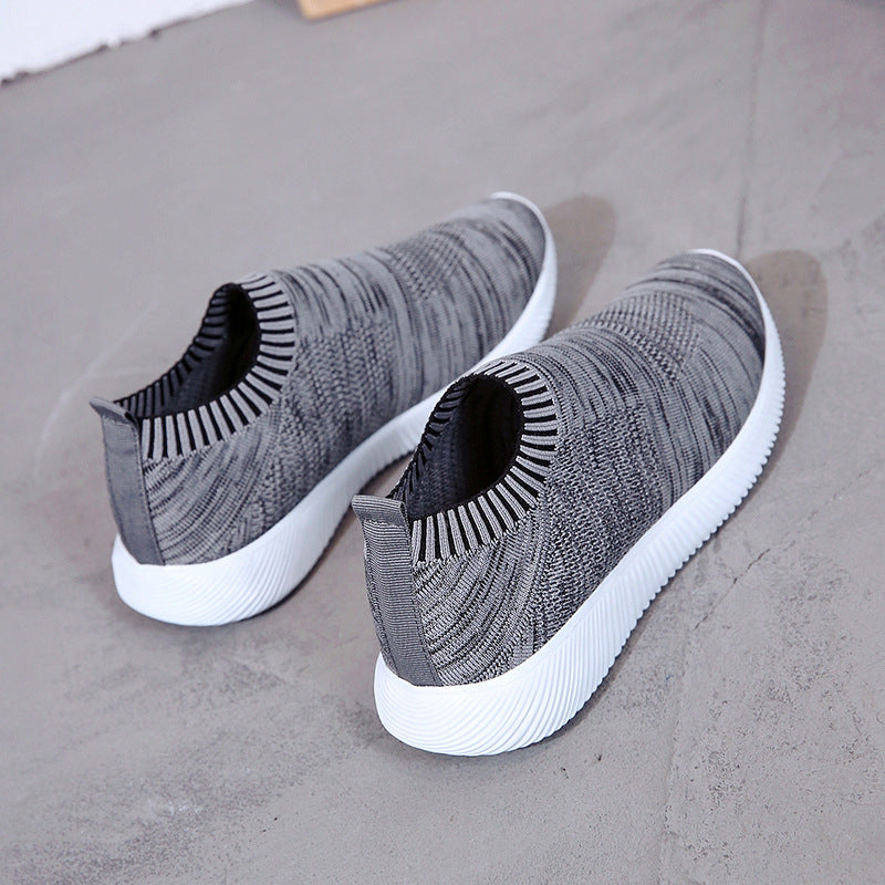 Comfortable Low-Top Women's Knitted Slip-On Shoes