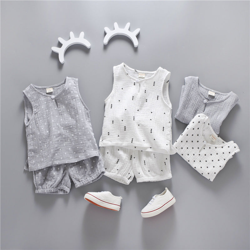 Summer Cotton Toddlers' 2-Piece Outfit Set