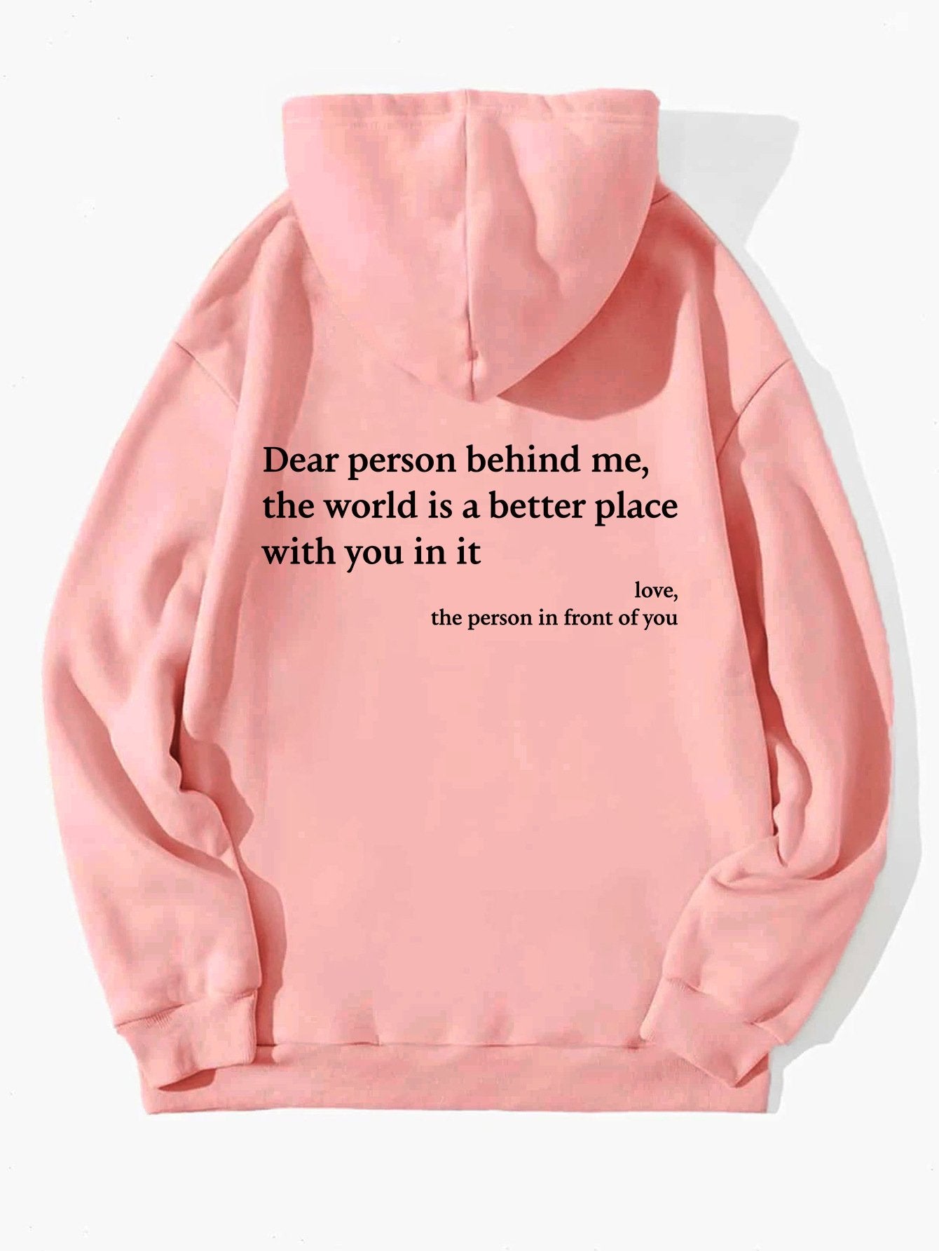 Women's Trendy Hoodie with Letter Print and Pocket