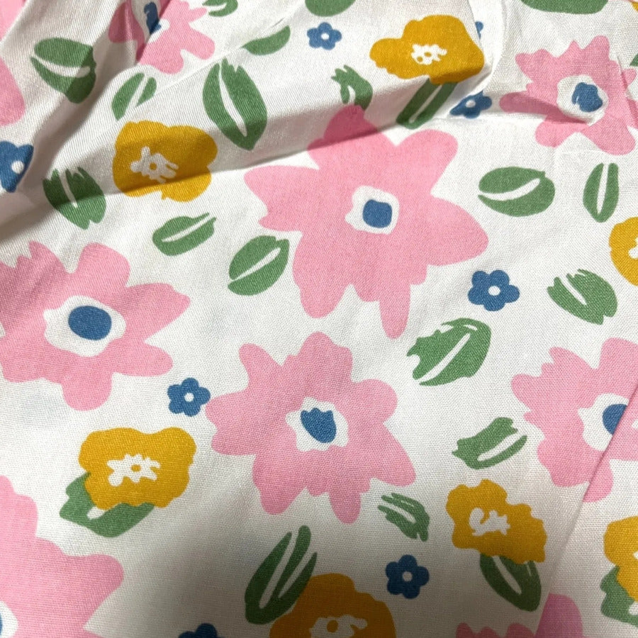 Girls' Casual Floral Pants for Spring and Summer Fashion