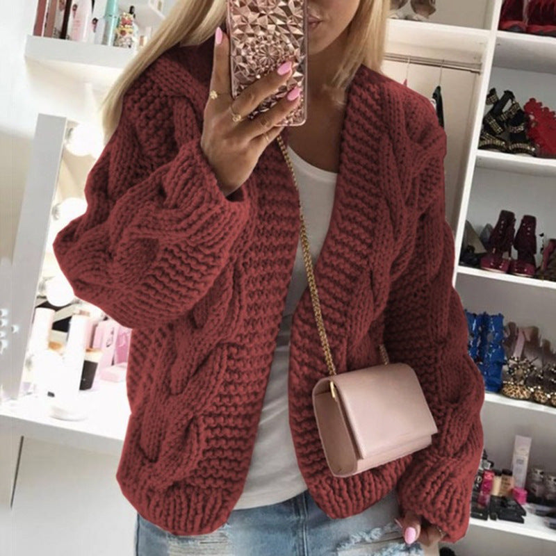 Fall/Winter Women's Chunky Knit Cardigan