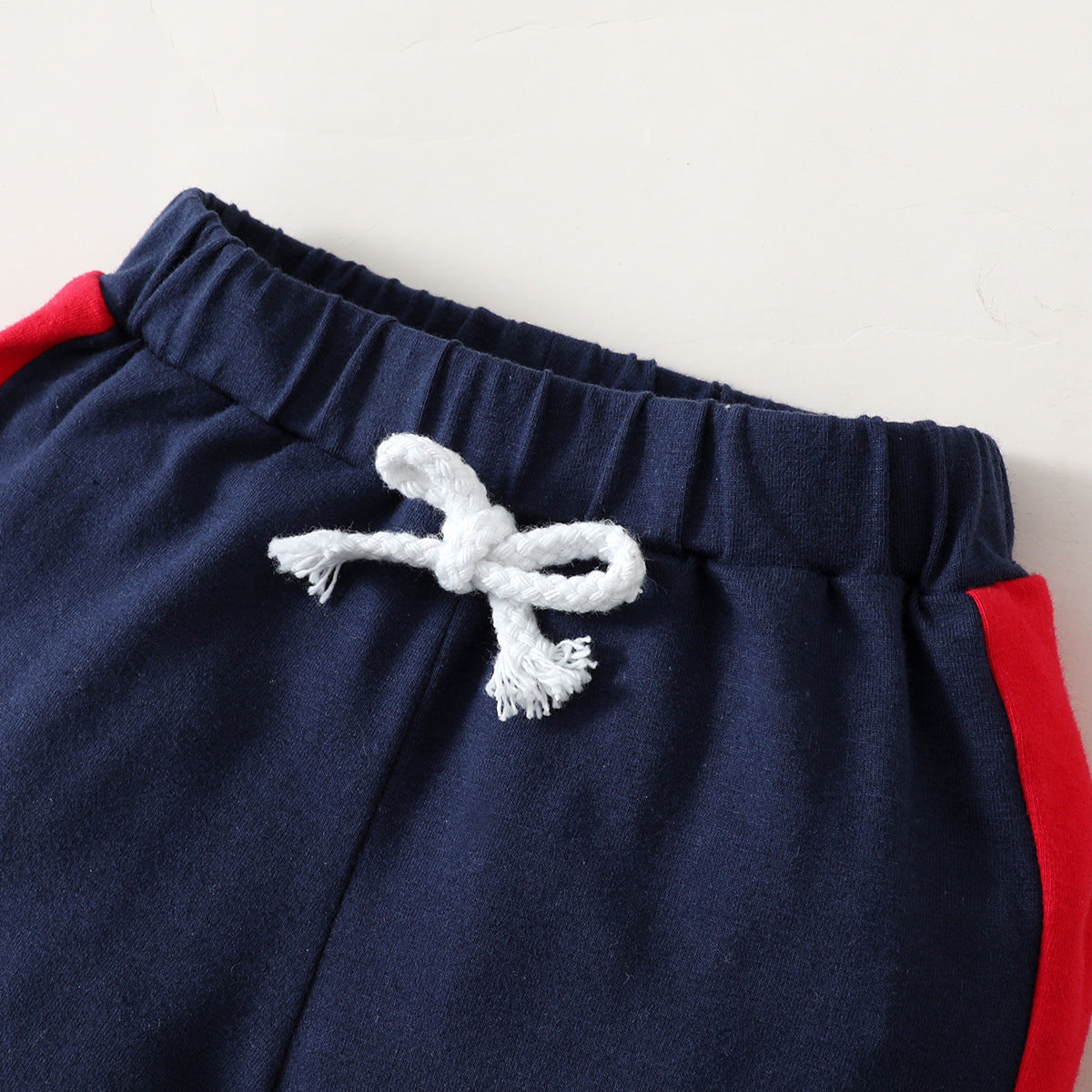 Summer Toddler Boys Letter Flying Sleeve Romper and Shorts Set