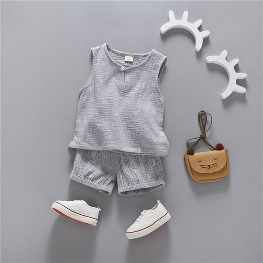 Summer Cotton Toddlers' 2-Piece Outfit Set